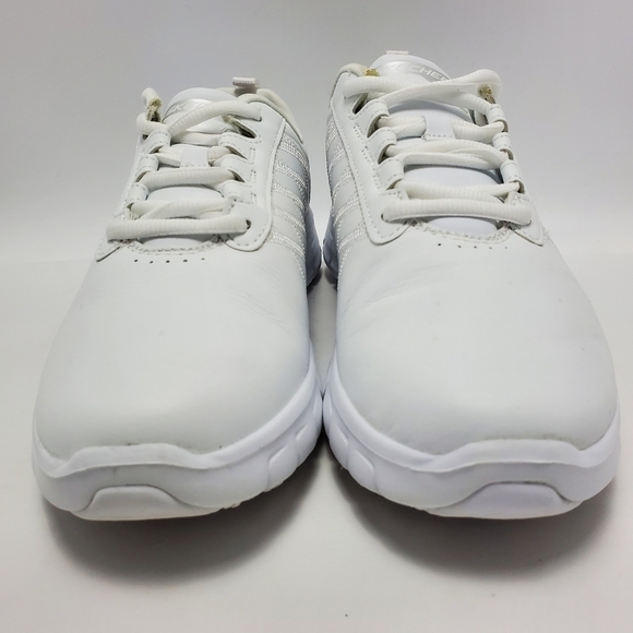 Skechers Flex Work Slip Resistant Memory Foam Eldred Dewey Athletic White Sz 8.5 - Picture 4 of 12